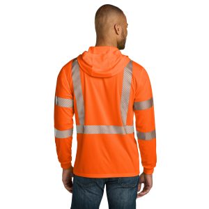CornerStone® - Class 3 Long Sleeve Segmented Tape Hooded Tee - CS208 - Image 5