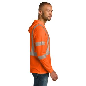 CornerStone® - Class 3 Long Sleeve Segmented Tape Hooded Tee - CS208 - Image 7