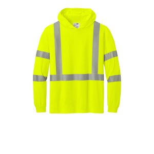 CornerStone® - Class 3 Long Sleeve Segmented Tape Hooded Tee - CS208 - Image 9