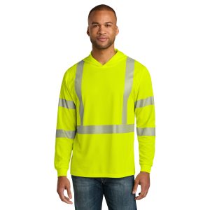 CornerStone® - Class 3 Long Sleeve Segmented Tape Hooded Tee - CS208