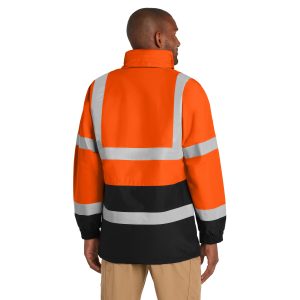 CornerStone® - Class 3, Waterproof Rain Parka - Safety Green - CSJ24 - Image 4