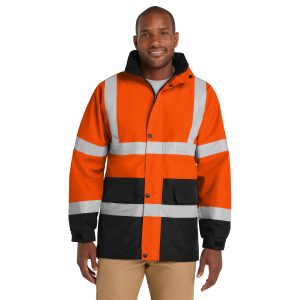 CornerStone® - Class 3, Waterproof Rain Parka - Safety Green - CSJ24 - Image 5