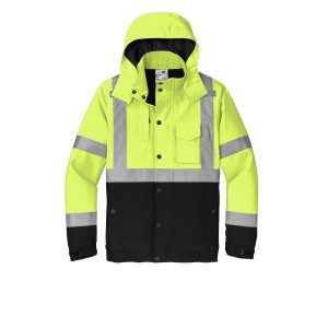 CornerStone® - Class 3, Economy Waterproof Insulated Jacket - Safety Green - CSJ501 - Image 3