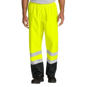 CornerStone® - Class E, Pull-On Rain Pant - Safety Yellow - CSP504 - Image 4
