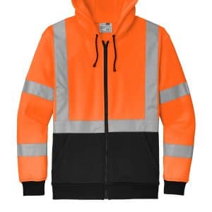 CornerStone® - Class 3, Heavy Duty Fleece Full Zip Hoodie - CSF300 - Image 3