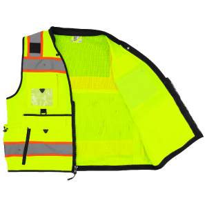 FrogWear® HV Ultra-Rugged High-Visibility Premium Surveyors Safety Vest - GLO-096 - Image 9