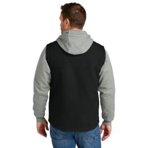 CornerStone® Duck Fleece Full-Zip Hooded Jacket - CSJ42 - Image 14