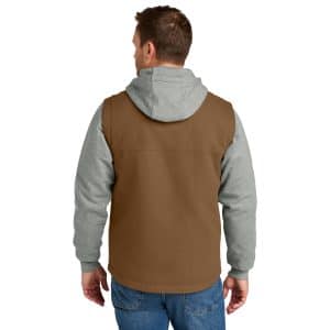 CornerStone® Duck Fleece Full-Zip Hooded Jacket - CSJ42 - Image 9