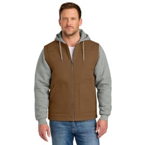 CornerStone® Duck Fleece Full-Zip Hooded Jacket - CSJ42 - Image 8