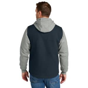 CornerStone® Duck Fleece Full-Zip Hooded Jacket - CSJ42 - Image 4