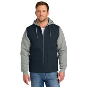 CornerStone® Duck Fleece Full-Zip Hooded Jacket - CSJ42 - Image 3