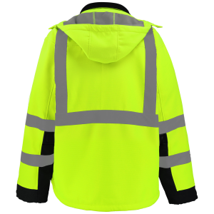 FrogWear® HV Premium Fleece-Lined Ripstop Softshell Jacket - GLO-SJ1 - Image 5