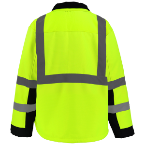 FrogWear® HV Premium Fleece-Lined Ripstop Softshell Jacket - GLO-SJ1 - Image 4