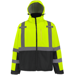 FrogWear® HV Premium Fleece-Lined Ripstop Softshell Jacket - GLO-SJ1 - Image 8