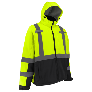 FrogWear® HV Premium Fleece-Lined Ripstop Softshell Jacket - GLO-SJ1 - Image 12