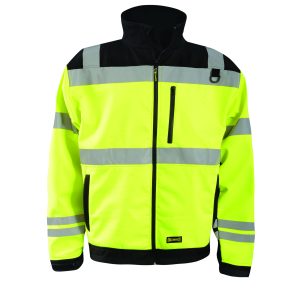 OccuNomix - Class 3, Three Season Soft Shell Jacket - Safety Green - LUX-M6JKT