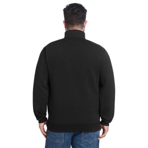 Carhartt Loose Fit Midweight Quarter-Zip Mock-Neck Sweatshirt - Black - 105294 - Image 3