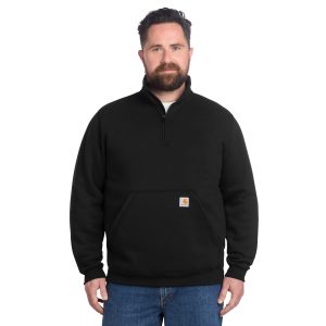 Carhartt Loose Fit Midweight Quarter-Zip Mock-Neck Sweatshirt - Black - 105294