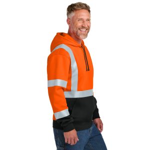 CornerStone® ANSI 107 Class 3 Heavy-Duty Fleece Pullover Hoodie – CSF301 - Image 6