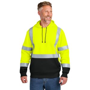 CornerStone® ANSI 107 Class 3 Heavy-Duty Fleece Pullover Hoodie – CSF301