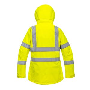 Hi-Vis Women's Breathable Rain Jacket Yellow - Image 2