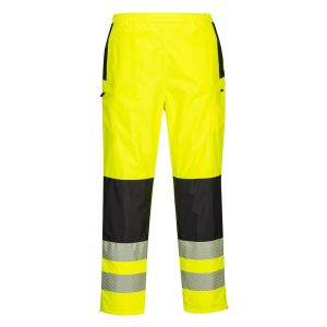 PW3 Hi-Vis Women's Rain Pants Yellow/Black - Image 1