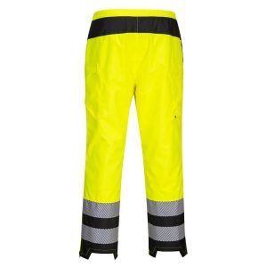 PW3 Hi-Vis Women's Rain Pants Yellow/Black - Image 2