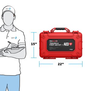 Aero Modulator Trauma Kit with Heartsine 450P & Bleed Control – XL Rugged Hard Case #M600-6 - Image 4