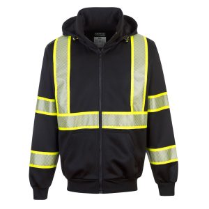 Portwest Iona Plus Enhanced Zipped Hoodie Black – F143 - Image 3