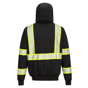 Portwest Iona Plus Enhanced Zipped Hoodie Black – F143 - Image 2
