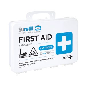 SUREFILL 50 ANSI 2021 B First Aid Kit – Weatherproof Plastic Case - Image 1
